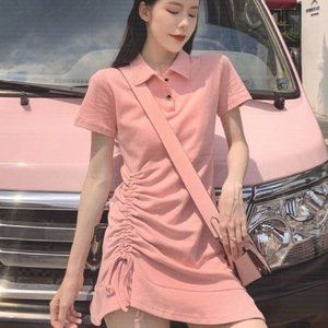 Flounce lace lace lace skirt new short-sleeved sli